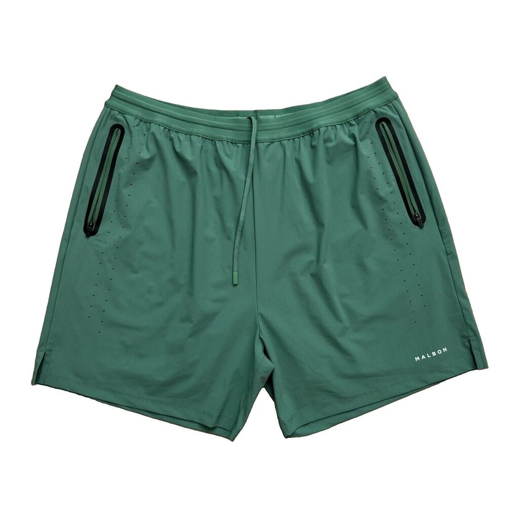 NWOT Malbon Golf Performance 2 in 1 Shorts Mens 2XL Green Athletic